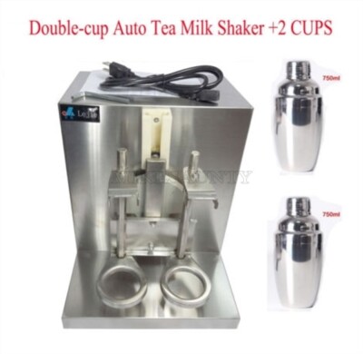 Double-Cup Shaking Bubble Boba Milk Tea Shaker Machine Stainless Steel All Au tt