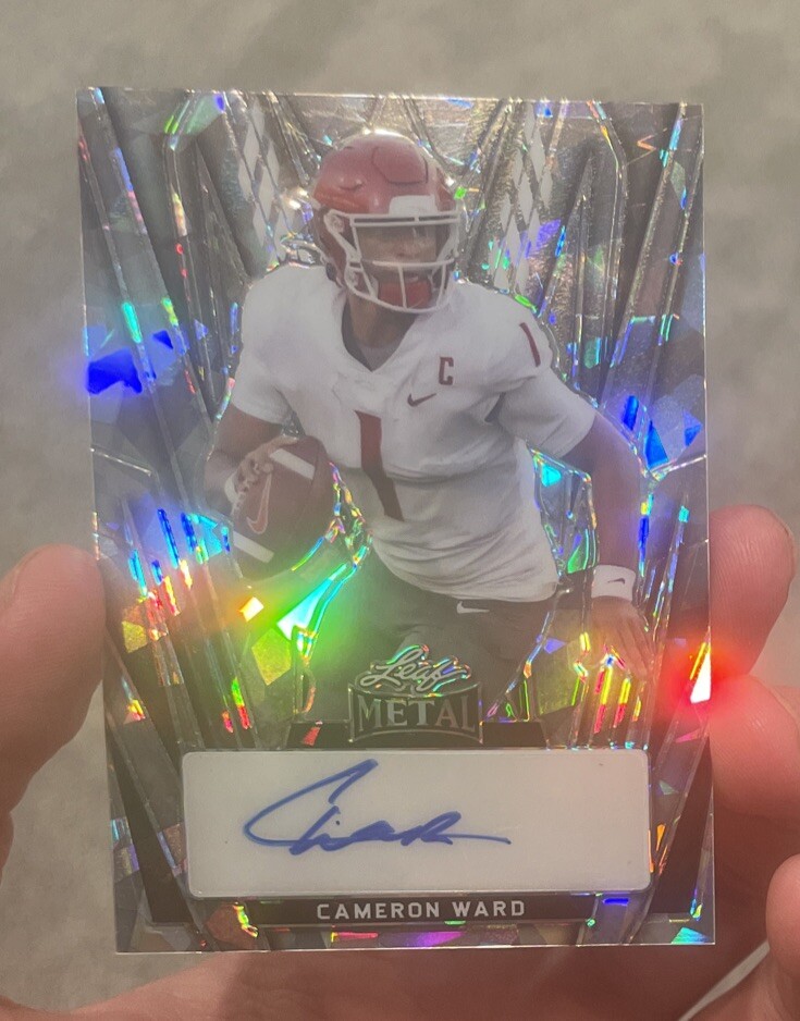 2024 Leaf Metal Football CAM WARD AUTO RC /8 MIAMI HURRICANES