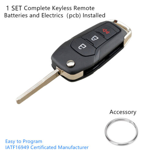 2x For 2015-2020 Ford F150 F250 Keyless Remote Flip Key Fob 164-R8130 N5F-A08TAA - Picture 5 of 5