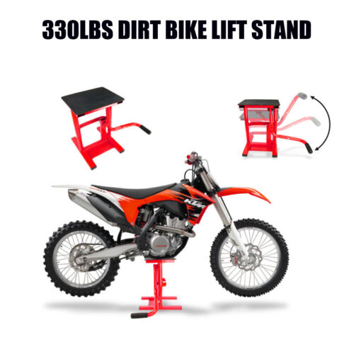 330LBS Motorcycle Lift Stand 150kg Dirt Bike Motorbike Lift Table Work Bench - Picture 2 of 7