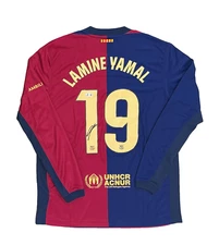 FC Barcelona Lamine Yamal Signed Nike Soccer Jersey BAS Beckett Authenticated