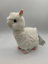 Leader Light Huggable Soft White Llama/Alpaca Soothing Massager Relax Plush 12"