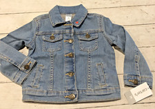 NEW Carter's Girl jean jacket Denim 2T 24M Pockets Long Sleeve Heart Fall Spring
