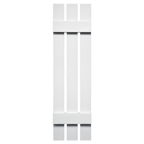 1 Pair Mid America 3 Board and Batten Spaced Vinyl Shutters 12 Inch Width - Picture 2 of 12
