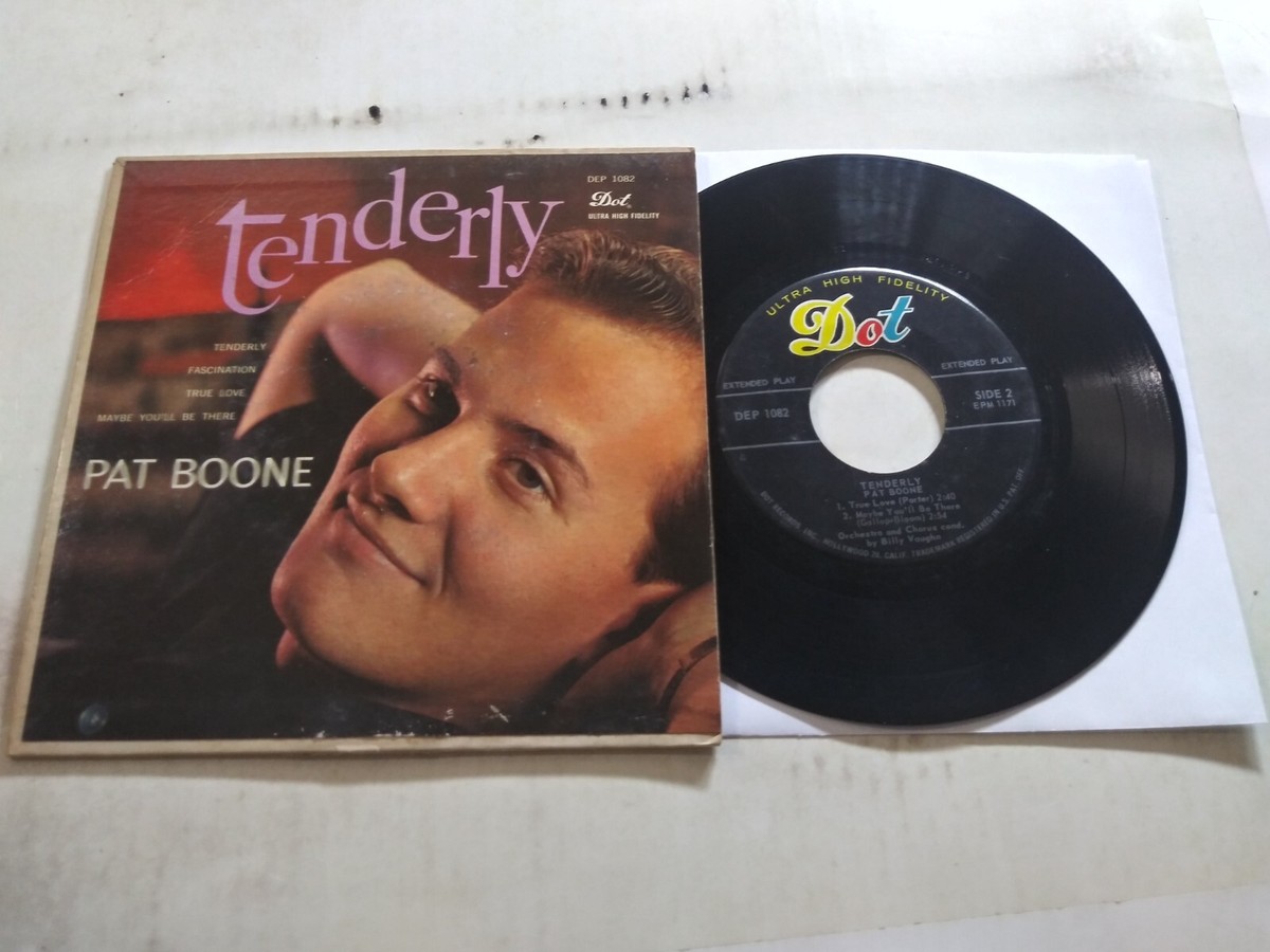 Pat Boone - Tenderly VG+ Original 45RPM Dot 45-1082 EP Record