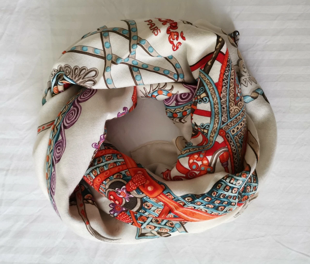 Hermes cashmere hotsell and silk shawls