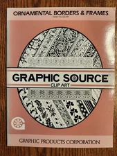 Graphic Source Clip Art Ornamental Borders Frames Craft Book 1986 GS-319