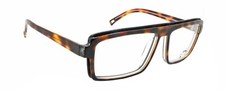 New Authentic Eye'DC V843 133 90s France Vintage Tortoise Plastic Eyeglasses NOS