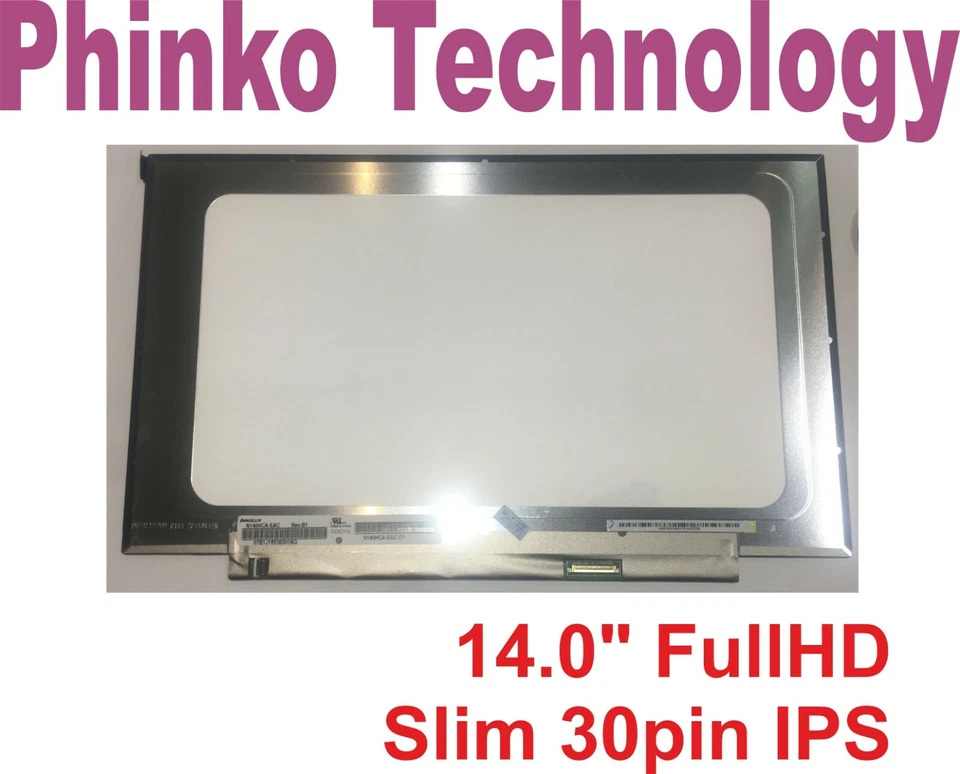 B140HAN04.0 fit N140HCA-EAC NV140FHM-N62 LCD LED Screen 1920*1080 30 PIN NEW