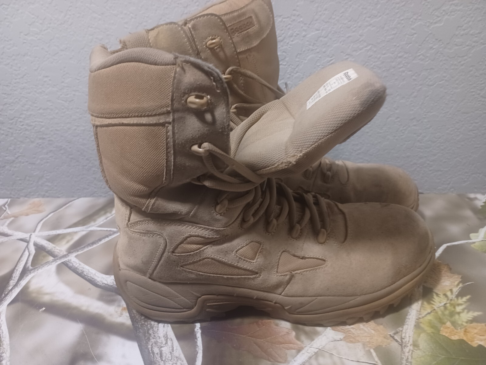 Reebok RB8850 Coyote Brown Stealth OCP Boot Side Zip Composite Toe