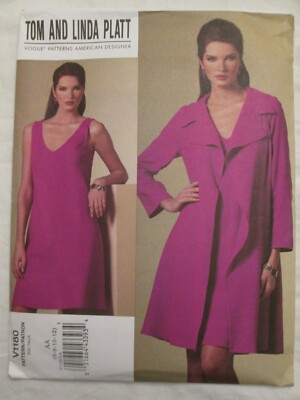 Vogue 1180 Tom and Linda Platt American Designer Dress Jacket Pattern 6-12 Uncut