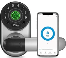 NGTeco Smart Door Lock Biometric Fingerprint Door Lock with Bluetooth WiFi & ...
