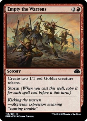 Empty the Warrens ~ Dominaria Remastered [nearMint] [Magic MTG]