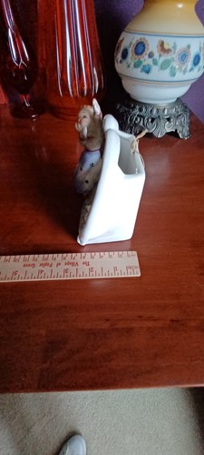 Vintage Anthropomorphic purple dancing Girl Wall Pocket Vase stands Rare Japan - Picture 11 of 12