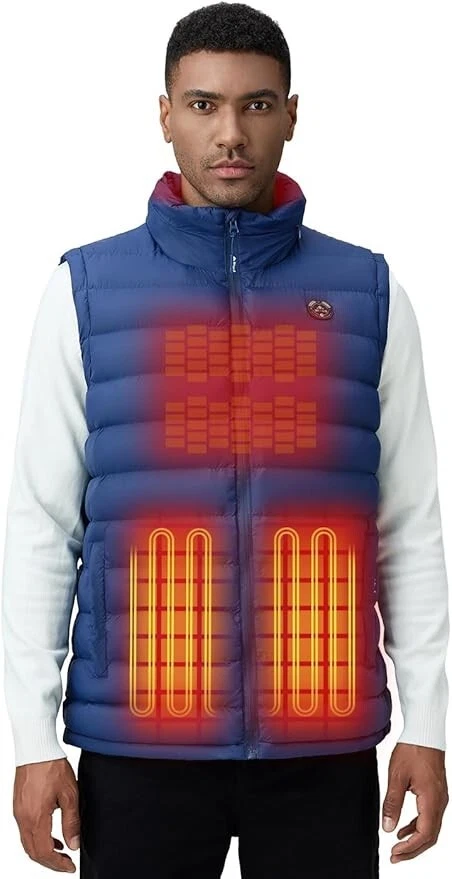 DOACE Heated Vest for Men & Women Smart heated Jacket Battery Not Included Sz L