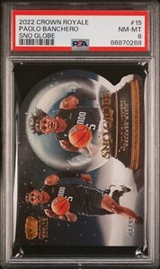 Paolo Banchero 2022 Crown Royale Sno Globe #15 Bookend FOTL /99 Rookie RC PSA 8