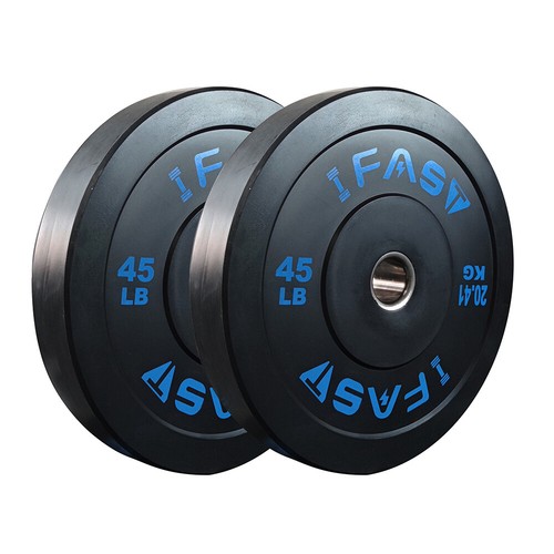 IFAST Olympic Weight Plates Set Rubber Bumper 2" Pair 10lb/25lb/35lb/45lb/55lb - Picture 18 of 67