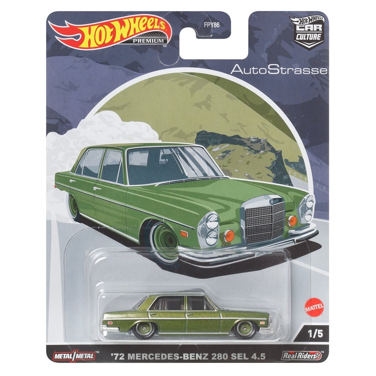 Hot Wheels Premium - 2022 Auto Strasse 1/5 '72 Mercedes-Benz 280