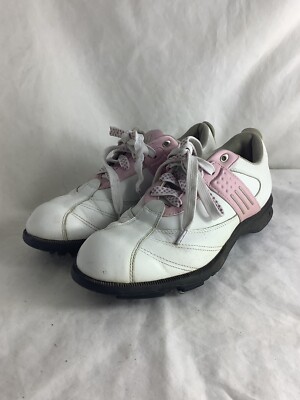 Adidas Z-Traxion Fit Foam Women 8.5 White Pink Golf Shoes Cleats