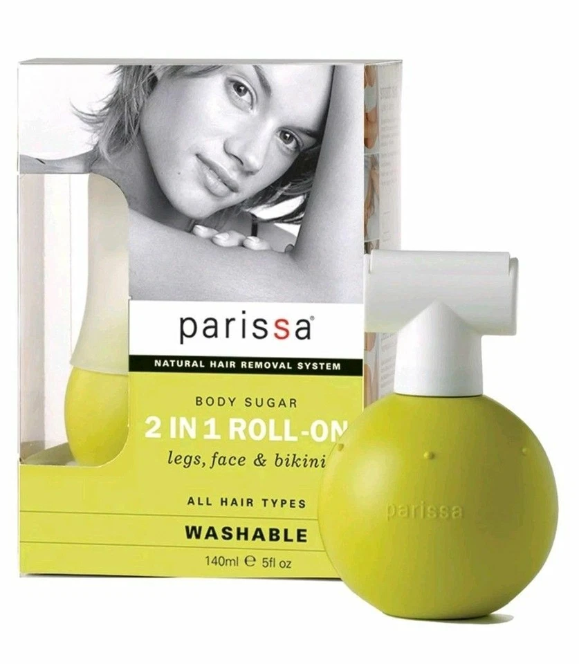 1× Parissa hair removal system Body Sugar 2In1 Roll-On, legs, face, bikini 140ml