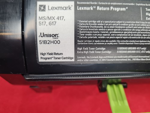 Original 8,500 page Lexmark Toner 51B2H00 MS/MX 417/517/617 (open box - Picture 2 of 5