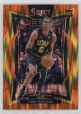 2024-25 Panini Select Concourse Orange Flash Prizm Cody Williams #71 1d0h