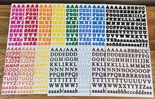 Creative Memories Large ABC/123 Letters, Lot of 16 Sets, All Different, NEW
