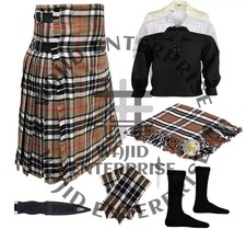Scottish Traditional 8 yard Tartan Kilt for Men's Accessories