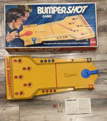VTG & RARE! 1973 Bumpershot Board Game - IDEAL 🌟 COMPLETE w/Box & INSTRUCTIONS!