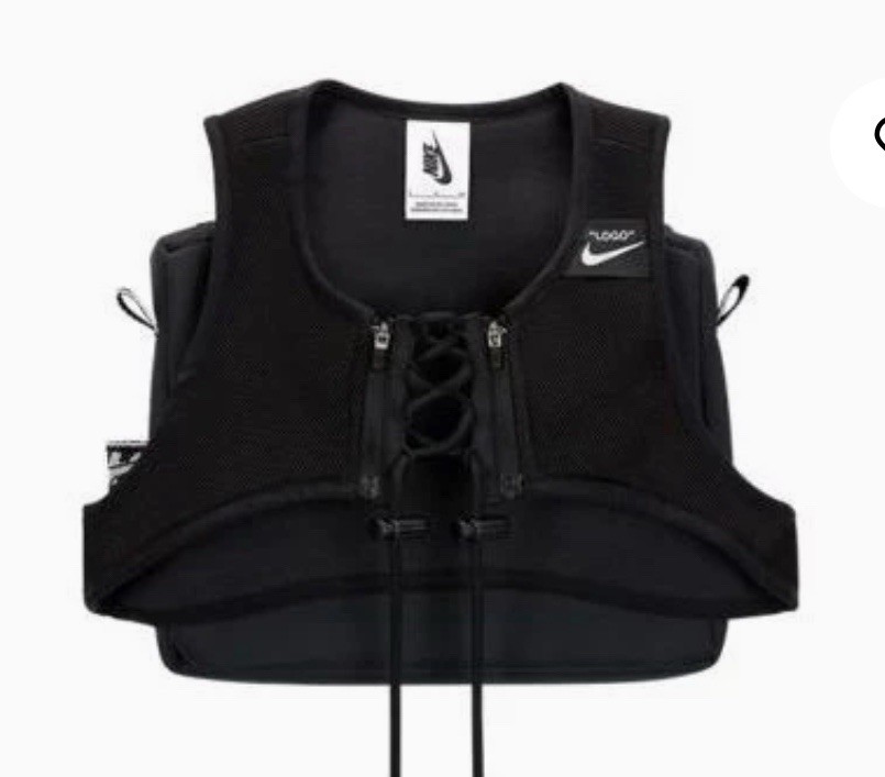 OFF WHITE X NIKE Borsa gilet Nike x Off White donna NRG X Cross Bib nera taglia L BV8054 010 $200