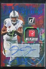 2023 Josh Jacobs Patch Auto Donruss All-Pro Kings Platinum 1/10 #APK-1 Raiders