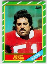 Randy Cross, 1986 Topps, #162, San Francisco 49ers,