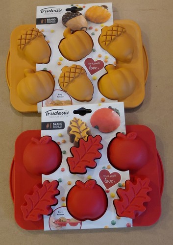 Halloween Kürbis Jack O' Laterne & Herbst Blätter Struktur Silikon Cupcake Pfannen