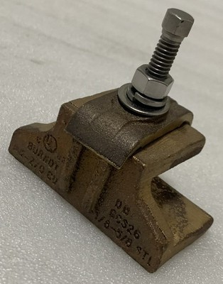 BURNDY GCS26 GROUND CLAMP TO STEEL CONNECTOR TIN PLATED