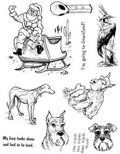 Unmounted Rubber Stamp Plate, Unmounted/Uncut Pink Rubber Stamps