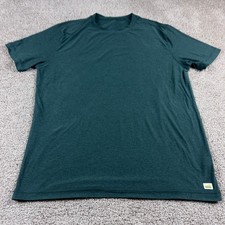 Vuori Shirt Mens Large Blue Strato Tech Running Weight Training Performance