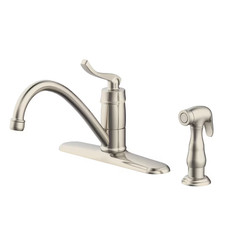 NEW. Project Source Laurel Kitchen Faucet Stainnless Finish
