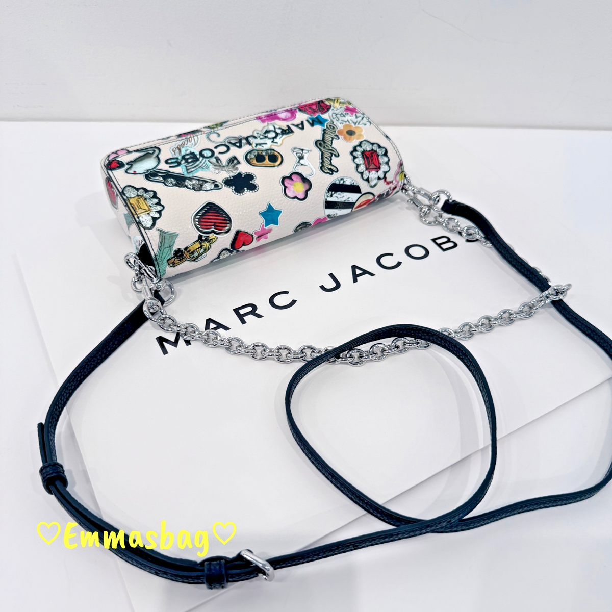Marc Jacobs Printed Mini Chain Bag White Multi | eBay