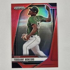 2025 Panini Prizm - Yordanny Monegro, Yordanny Monegro #25 Red Prizm /299 (RC)