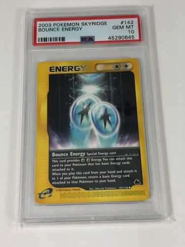 Pokemon Bounce Energy Skyridge #142 PSA 10 Gem Mint E-card Low Pop