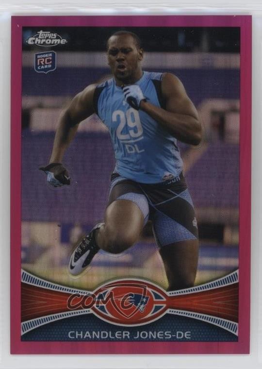 2012 Topps Chrome BCA Refractor 186/399 Chandler Jones #140 Rookie RC