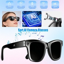 8 MP AI Smart Glasses Video Recording Photo Recognition Translation Waterproof