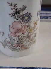 Vintage Bath Set- Decorated Porcelain Toothbrush Holder, Vase Tumbler, Japan.