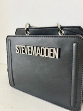 Steve Madden-Bevelyn Crossbody Bag/Purse-Black Bling rhinestone-NEW 