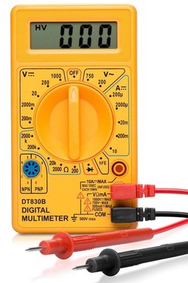 Multimetro Digital Professional Automotriz Voltimetro Amperimetro Para Carro New