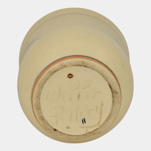 Jarrón de cerámica floral pintado a mano de cerámica artística vintage Weller Bonito 1927-33 - Imagen 6 de 6