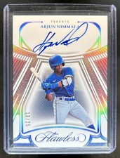 2024 Panini Flawless Arjun Nimmala Draft Signatures Auto #/25 Blue Jays