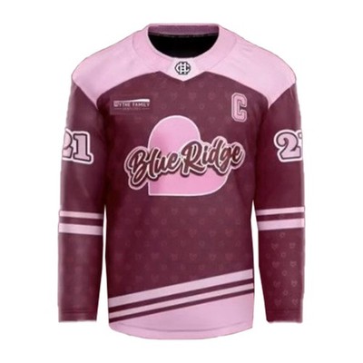 Personalized Blue Ridge Bob.cats Valentine's Day Hockey Shirt All Printed