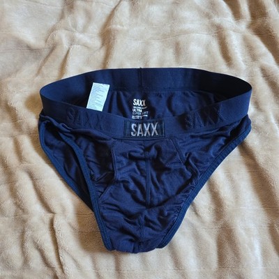SAXX Men s Non-Stop Stretch Cotton Brief Blue Ball Park Pouch Size M  