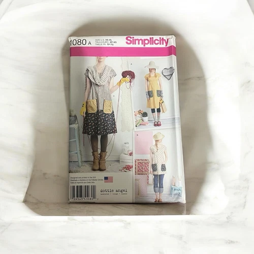 Simplicity Pattern 1080 Misses' Apron Dress Sizes XS-XL Used but Uncut